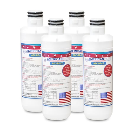 AFC Brand AFC-RF-L7, Compatible To LG LSXC22396D Refrigerator Water Filters (4PK) Made By AFC